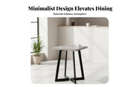 Square Table with 4 Chairs Complete Set Commercial Furniture sturdy Construction Dining Group for Cafe Proprietors, Homeowners, Milk Tea Shops, Cafes