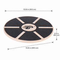 Balance Board for Gym Goers White Round Non-Slip Surface 250kg Wobble Board
