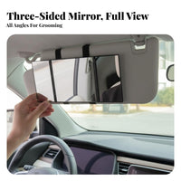 Vehicle Sun Visor Mirror Foldable Sun Visor Mirror High-Resolution for Travel