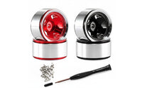 Aluminum Alloy Wheel Model Authentic Realism Screw Nuts Silvery for RC Collectors