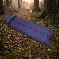 Inflatable Mattress and Air Bed for Camping, Self-Inflating Air Mattress with Pillow, Interconnectable PVC Waterproof Mat, Lightweight Hiking Mat