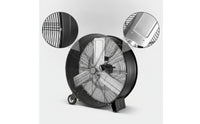 Portable Drum Fan with Wheels Wheeled Industrial Drum Fan with Wheels Heavy Duty for Garage