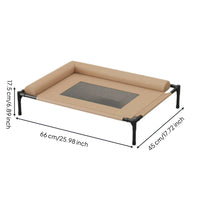 Elevated Pet Bed Padded Border Breathable Raised Raised for Dog, Cats, Everyday Resting