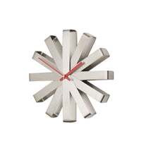 Rayed Design Wall Clock Nordic-Style Sunray Wall Clock Sculptural Timepiece for Living Room, Office, Entryway