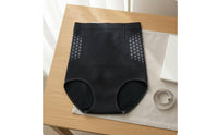 High Waist Midsection Shaping Panties Hexagonal Mesh Pattern Seamless Shaping Briefs Compression High Waist Shapewear for Postpartum Women