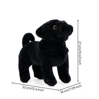Pug Stuffed Animal Soft Stuffed Pug Stuffed Dog Cuddly Fuzzy for Children, Playroom, Bedroom