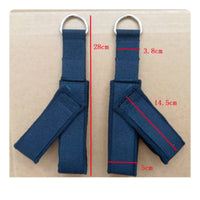 2 Pieces Replacement Straps Double Loop Pilates Strap High Compatibility Pilates Reformer Foot Pedal Strap Long-Lasting Stretching Core Bed Hand Pull Attachment Heavy-Duty for Home Gym