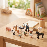 Realistic Plastic Animal Toy Freestanding Miniature Animal Model Sturdy Figurine Bright for Children, Tabletop Display, Classrooms