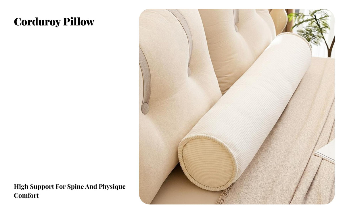 Cylindrical Hugging Pillow Removable and Cleanable Cover Long Lateral Sleeper Pillow Bed Spine Rest Support Pillow Breathable