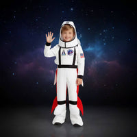 Astronaut Wearable Costume 3D Details Kids Space Explorer Jetpack Outfit Child's Space Voyager Costume for Children, Role Play, School Plays
