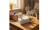 Adjustable Speed USB Powered Yarn Winder Compact Storage Electric Yarn Winder Easy Assembly Winding Machine Quiet Engine for Crocheters