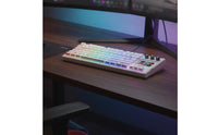 Mechanical Keyboard with Rotary Knobs Customizable Keyboard with Display Keys Compact for Streamers, Participants