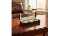 Watch Storage Box Soft Safeguarding Lining Watch Display Case Removable Pillows Particle-Resistant for Women, Travel