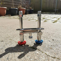 Hot and Cold Outdoor Faucet Freeze-Resistant Outdoor Spigot Easy to Install Yard Water for Garden