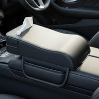 Universal Armrest Cover Box Elevator Non-Slip Surface Center Console Cushion with Storage Breathable Material Armrest Cover Organizer for Road Trips