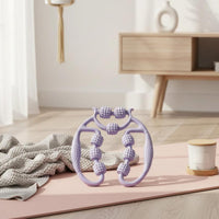 Non-Slip Handle Loop Leg Massager Lightweight and Portable Massage Tool Width Adjustable Fitness Equipment 3D Floating Points for Athletes, Runners, Stretching Practice