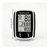 Bike Computer with LCD Display Compact Bike Computer with LCD Screen Speedometer Lightweight Odometer Small for Cyclists