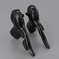 Combined Gear Brake Levers Aluminum Bike Chassis Shifter Brake Lever Combo Textured Grip