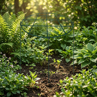 Garden Trellis and Plant Supports for Outdoor Plants, Metal Garden Stakes with 3 Legs for Decoration, Round Grid Monstera Support, 2 Pack