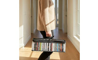 CD Storage Bag Transparent DVD Storage Bag CD Holder with Clear Window Zippered Media Holder with Handles Portable