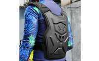 Motocross Chest and Back Protector Impact Resistant Motocross Vest Customizable Fit Motorcycle Vest For