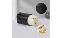 Twist Lock NEMA L16-30C Connector 30 Amp Locking Female Connector 480 Volt Heavy-Duty for Electricians, Generators, Distribution Boxes, Factories