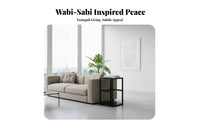 Wabi-Sabi aesthetic Minimalist Tea Ceremony Cabinet Space-Saving Living Room Furniture Multi-Level Storage for Minimalists, Home Decorators, Reception Area, Study