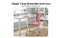 Ergonomic Design Adjustable Splitrear Rolling Chair spinerest children's Furniture weight-activatedsecureing Casters Task Seat Breathable Mesh for Students, Primary Schoolers, Teenagers