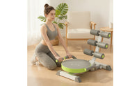 Core Workout Machine with Rebound Assist Heavy-Duty Foldable Ab Exercise Machine with Foam Rollers Abdominal Workout Machine