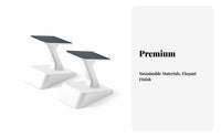 Hidden Drawer Desktop Speaker Stand Space-Saving Speaker Stand Ergonomic Design Heavy Duty for Audiophiles, Music Producers, Gamers, Home Office, Gaming Setup