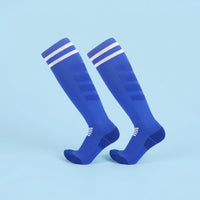 Professional Soccer Grip Socks for Men Women, Anti-Slip Moisture Wicking Football Training, Unisex Over the Calf Athletic Towel Bottom