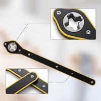Jack Wrench with Cross Socket Flat-Handle Cross-Shaped Car Jack Wrench Tool Thick Steel Heavy-Duty for Drivers