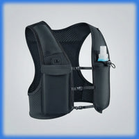 Running Vest with Water Bottle Adjustable Vest with Water Bottle
