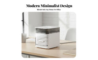 Mini Air Conditioner Fan Cools & Humidifies Personal Air Conditioner Fan 7 Color Night Light Portable Misting Chiller for Office, Bedroom, Dorm Room