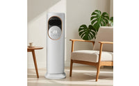 Humidifying Floor-Standing Air Cooler and Heater 3-in-1 Evaporative Cooler with Humidifier Timer Appliance Quiet for Office