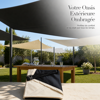 Thickened Blackout Tarp for Outdoor Shade and Rain Protection