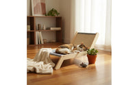 Sisal Cat Scratcher Bed Solid Wood Frame Cat Scratcher Bed Includes Dangling Ball Toys Pet Furniture for Living Room, Balcony