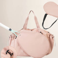 Large Capacity Tennis Racket Bag Design Shoulder Tennis Bag Lightweight Racquet Carrier Padded Handle for Women, Men, Gym, Travel