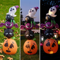 Inflatable Inflatable Halloween Yard Decoration Lighted Halloween Inflatable Glowing Bright for Lawn
