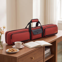 Billiard Cue Bag Multi-Compartment Pool Equipment Bag with Shoulder Strap Lightweight for Tournaments