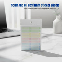 Name Label Sticker Set, Waterproof, Tear-Resistant, Handwritten, Date & Shelf Life Marking, Cartoon Creature Circle Designs