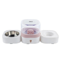 Pet Feeding Station Automatic Cat Feeder and Water Dispenser Compact for Dorms