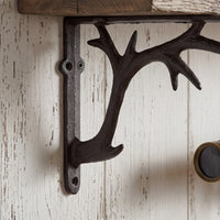 Deer Branch Wall Shelf Bracket Heavy Duty Deer Branch Shelf Bracket Nature-Motivated Hardware for Kitchen
