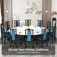 New Chinese Design Armless Backrest Chair Stable and Sturdy High-Back Yoke Chair Versatile Design Commercial Seating for Restaurant Owners, Interior Designers, Hotel Managers, Dining Room, Tea House, Private Club, Kitchen
