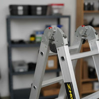 Versatile Aluminum Ladder Foldable Telescopic Double-Sided Ladder Heavy Duty for Construction Site
