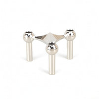 Triangular Candle Holder Modern Candle Holder with Three Cups 3-Arm Candelabra Elegant Stable for Dining Table, Dinner Parties
