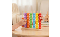 Child-Centered Bead Matching Toy Stacking Bead Sorting Board with Rods Educational Developmental for Homeschool