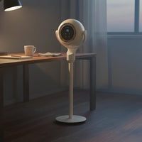 Voice-Activated Floor Fan Widespread Oscillation Handheld Controller Control Fan Adjustable Speeds Energy Saving