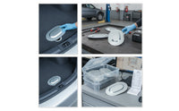 6 Pieces Oval Trunk Floor Drain Plug Metal Trunk Drain Hole Cover Matte Stamped for Car Owners, Mechanics