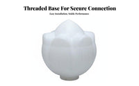 Waterproof Lotus Flower Lampshade Weather Resistant Flowering Tree Street Light Cover Shatterproof for Park, Courtyard